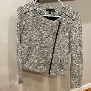 Size 2 black and white jacket- Banana republic